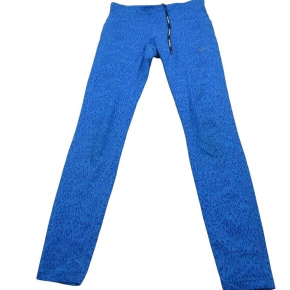 Nike Activewear Leggings Womens XS Blue Geo Print Dri Fit Running Elastic Waist‎ - Picture 1 of 10